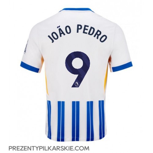 Stroje piłkarskie Brighton Joao Pedro #9 Koszulka Podstawowej 2024-25 Krótki Rękaw